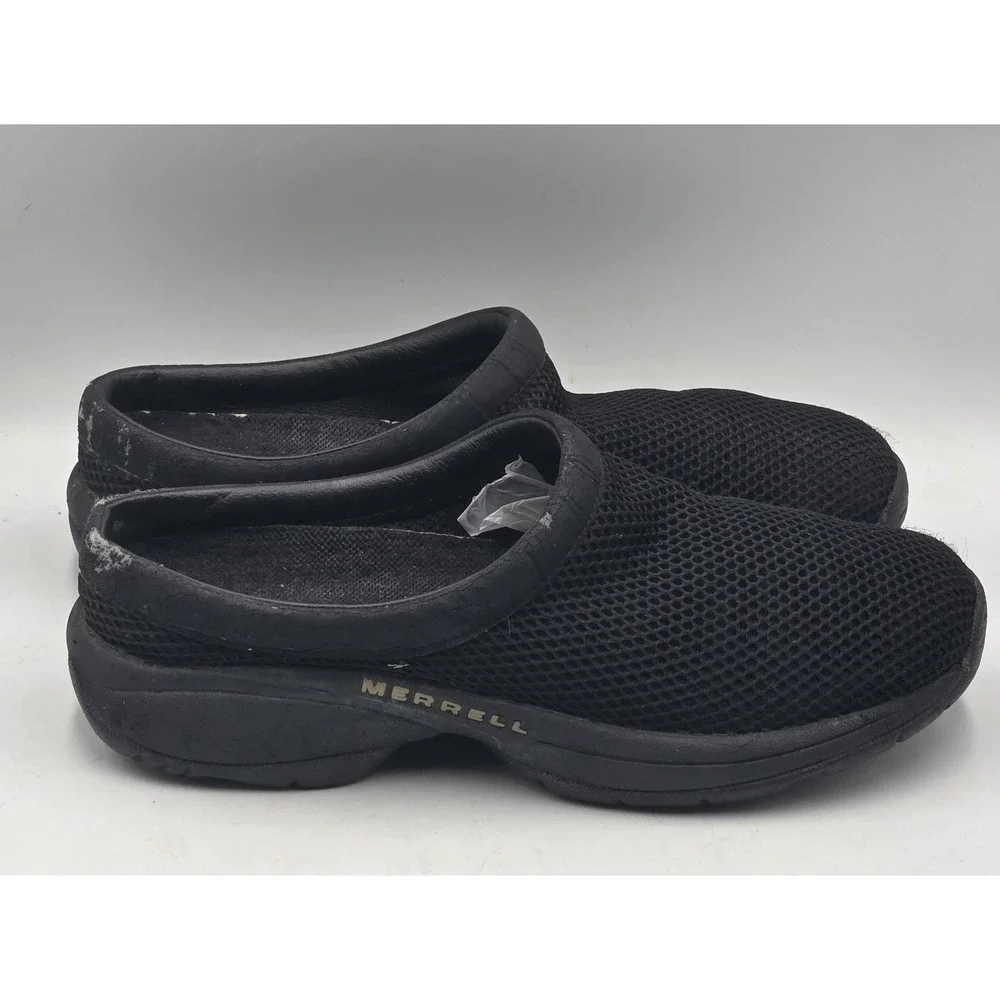 Merrell Primo Breeze II Women's 9 Black Hiking Shoes J63302 Slip-On Clogs Mules_4